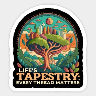 Life tapestry Sticker